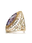 14-кв Желтое золото Александрит Кольцо Винтаж изделия vrc090y